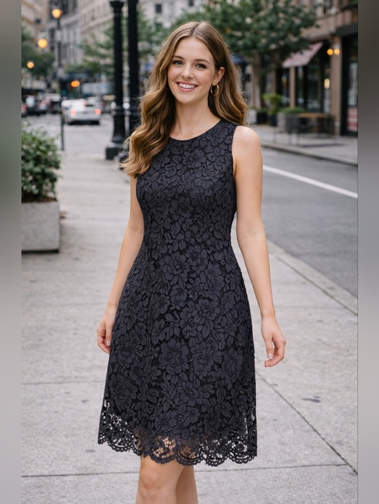 Banana Republic Dresses & Skirts - Elegant Black Lace Dress